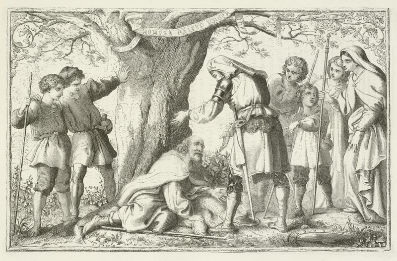 Ilustrace pro The Pilgrims Progress od Johna Bunyana od English School