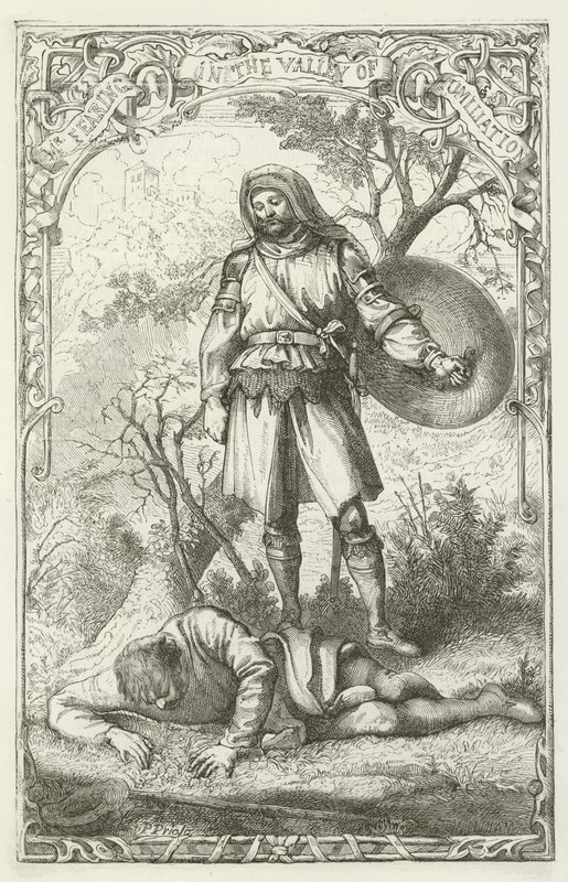 Ilustrace pro The Pilgrims Progress od Johna Bunyana od English School