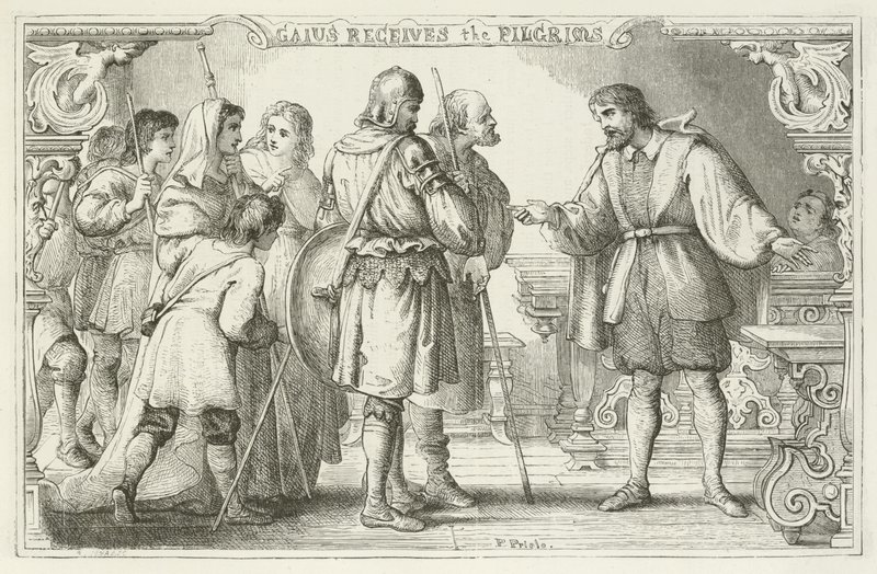 Ilustrace pro The Pilgrims Progress od Johna Bunyana od English School