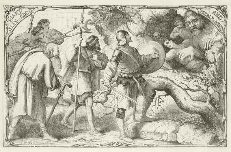Ilustrace pro The Pilgrims Progress od Johna Bunyana od English School