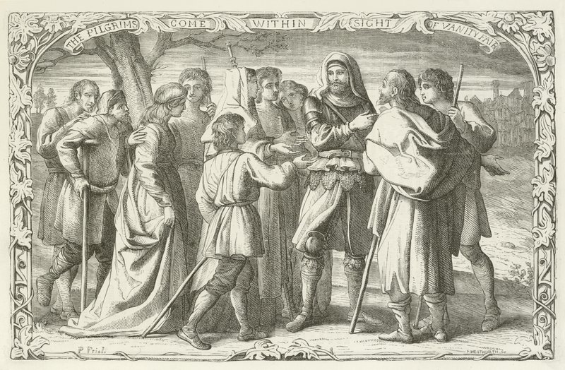 Ilustrace pro The Pilgrims Progress od Johna Bunyana od English School