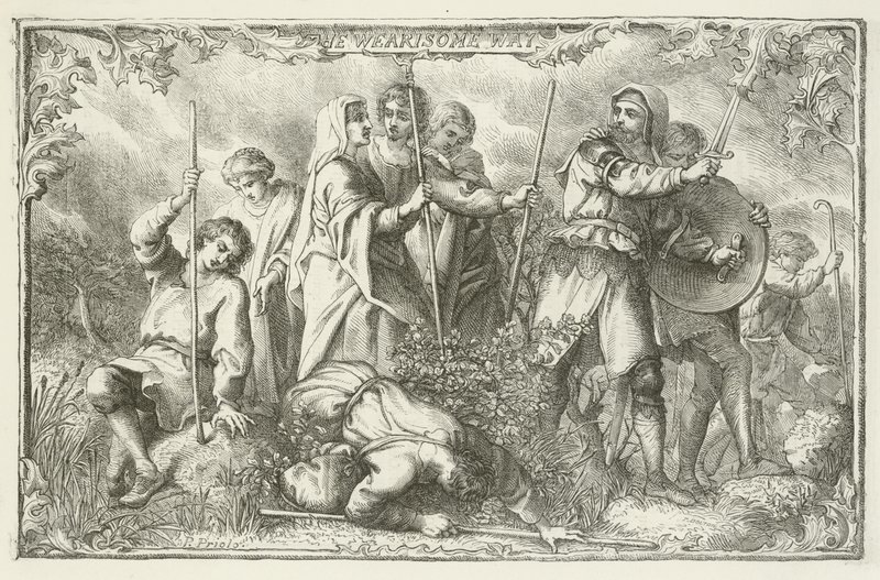 Ilustrace pro The Pilgrims Progress od Johna Bunyana od English School