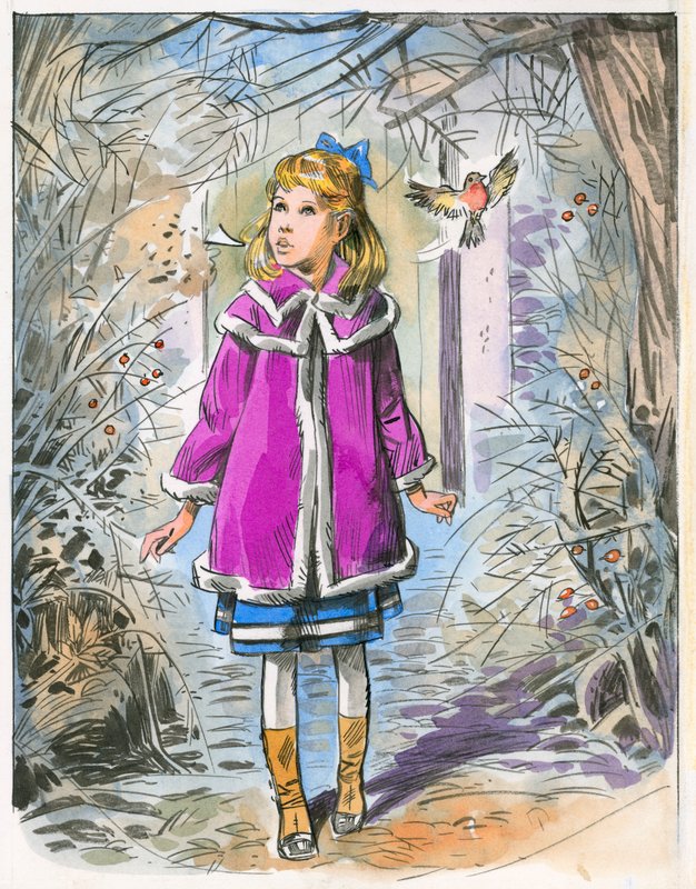 Ilustrace pro The Secret Garden od English School