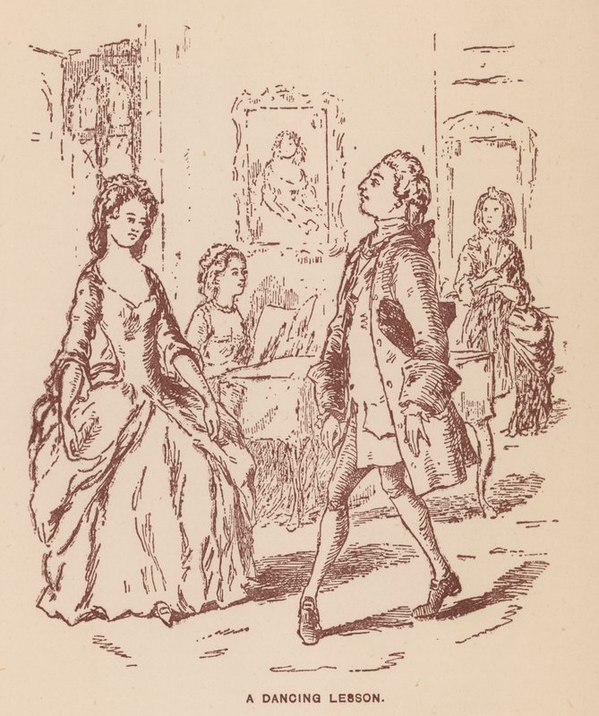 Ilustrace pro The Virginians od Thackeray (litho) od English School
