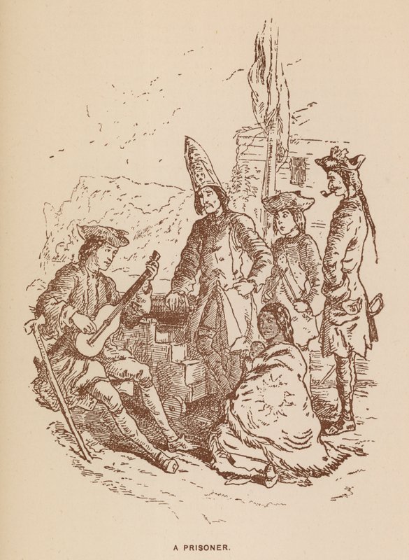 Ilustrace k románu The Virginians od Thackeraye (litografie) od English School