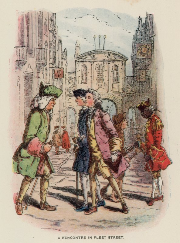 Ilustrace pro The Virginians od Thackerayho od English School