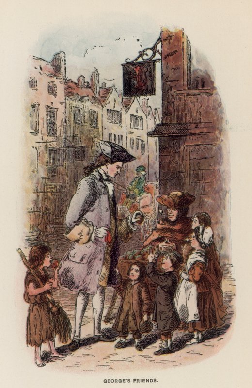 Ilustrace pro The Virginians od Thackerayho od English School