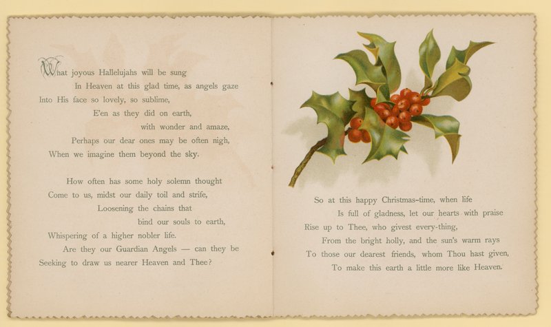 Ilustrace pro Tidings Of Joy od Dory Ross (barevná litografie) od English School