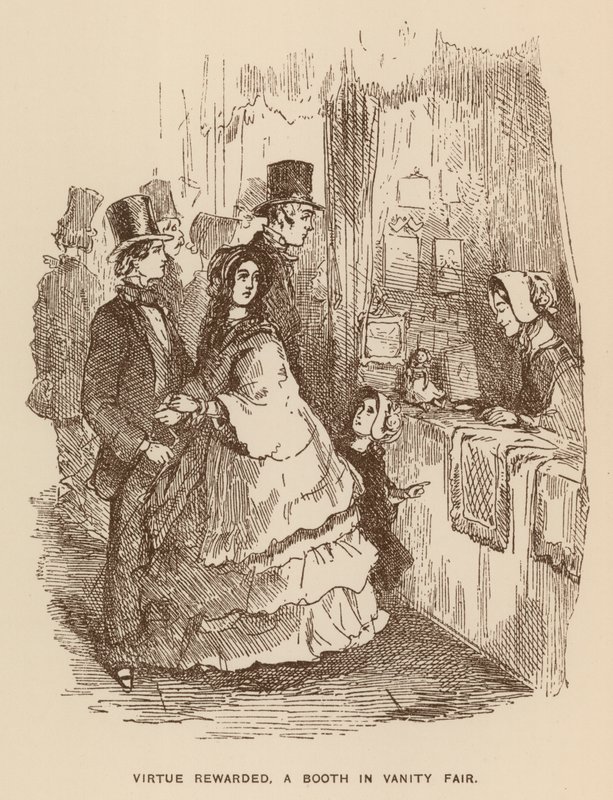 Ilustrace pro Vanity Fair od Thackeray od English School
