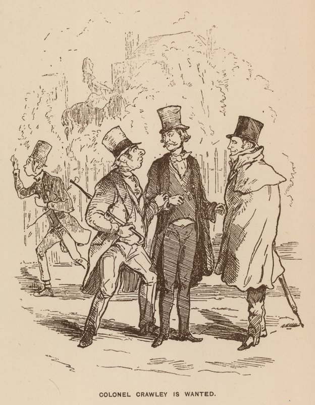 Ilustrace pro Vanity Fair od Thackeray od English School