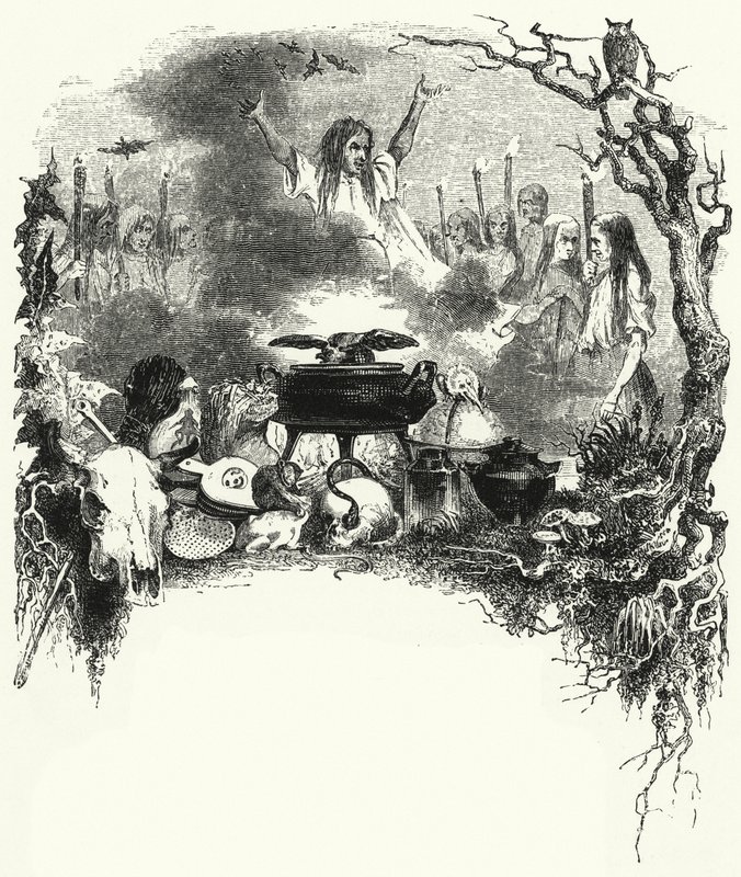 Ilustrace k baletu La Sylphide (rytina) od English School