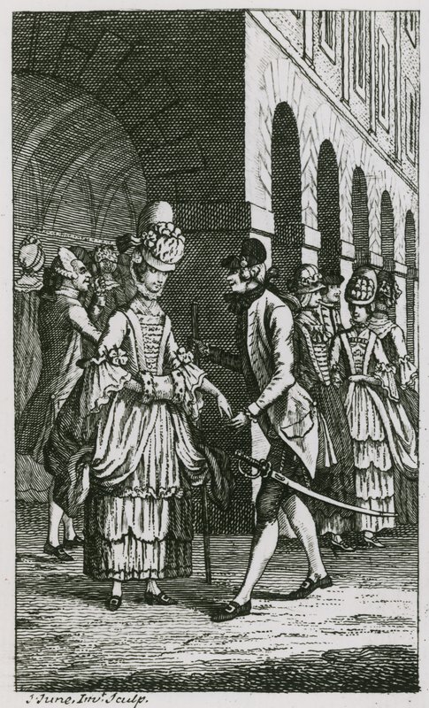 Ilustrace v Harriss List, vydání z roku 1773 od English School