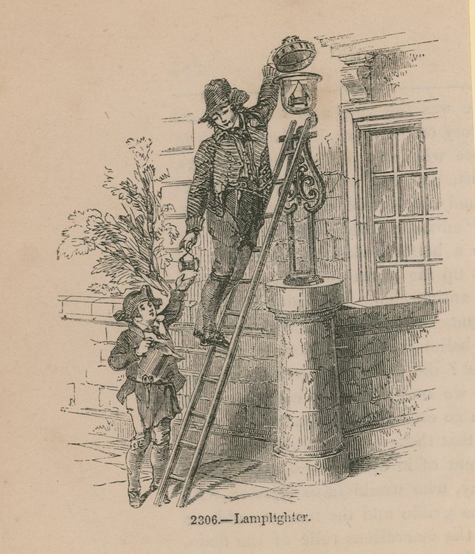 Ilustrace lampáře od English School