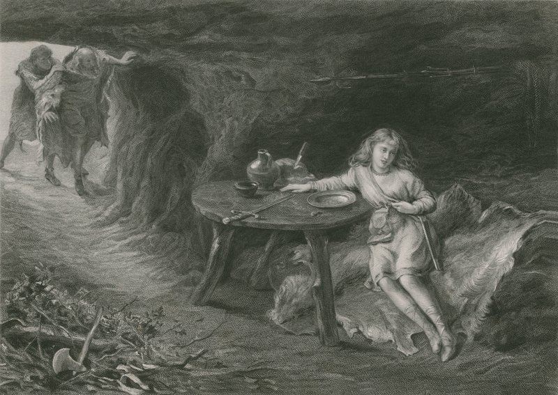 Imogen v jeskyni, Cymbeline od English School