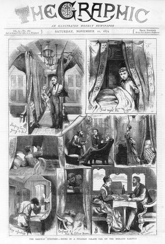 V Pullman Palace Car na Midland Railway od English School