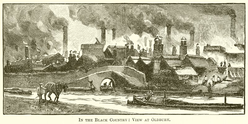 In the Black Country: Pohled na Oldbury od English School