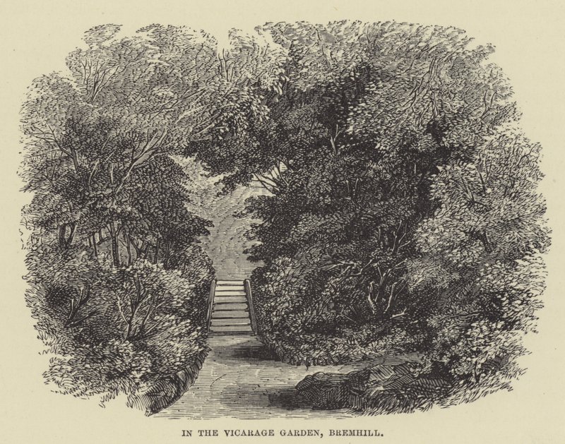 In the Vicarage Garden, Bremhill (rytina) od English School
