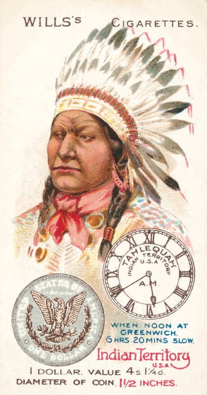 Indian Territory, USA, Dollar (chromolit) od English School