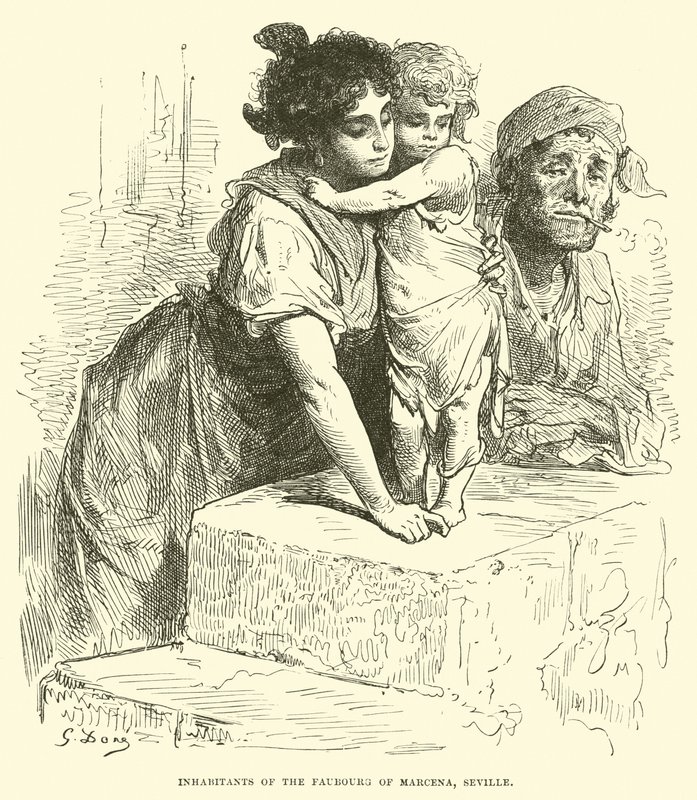 Obyvatelé Faubourg of Marcena, Seville od English School