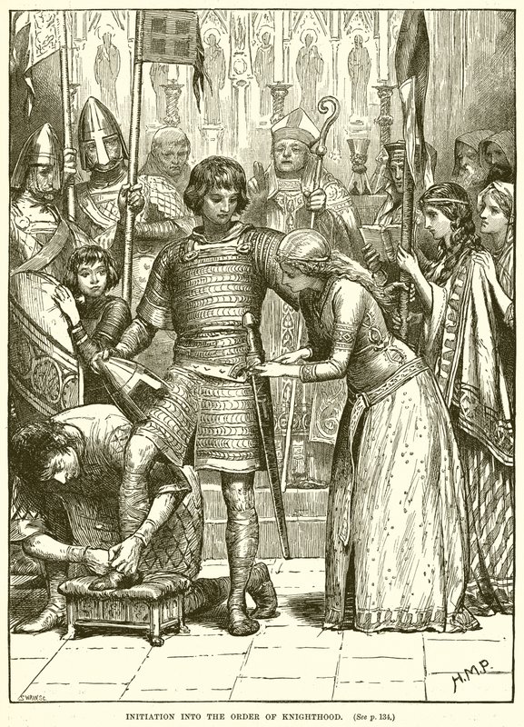 Zasvěcení do rytířského řádu od English School