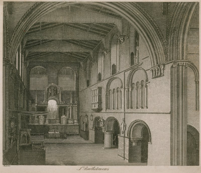 Interiér kostela svatého Bartoloměje Velikého od English School