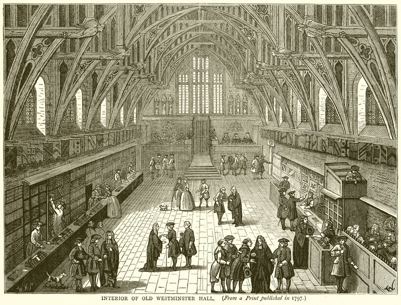 Interiér Old Westminster Hall od English School