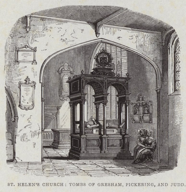 Interiér St Helens Bishopsgate od English School