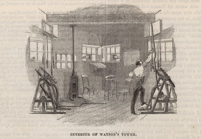 Interiér Watsonovy věže od English School
