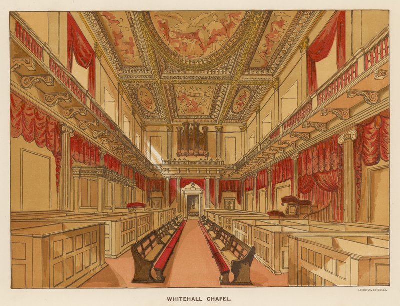 Interiér kaple Whitehall od English School