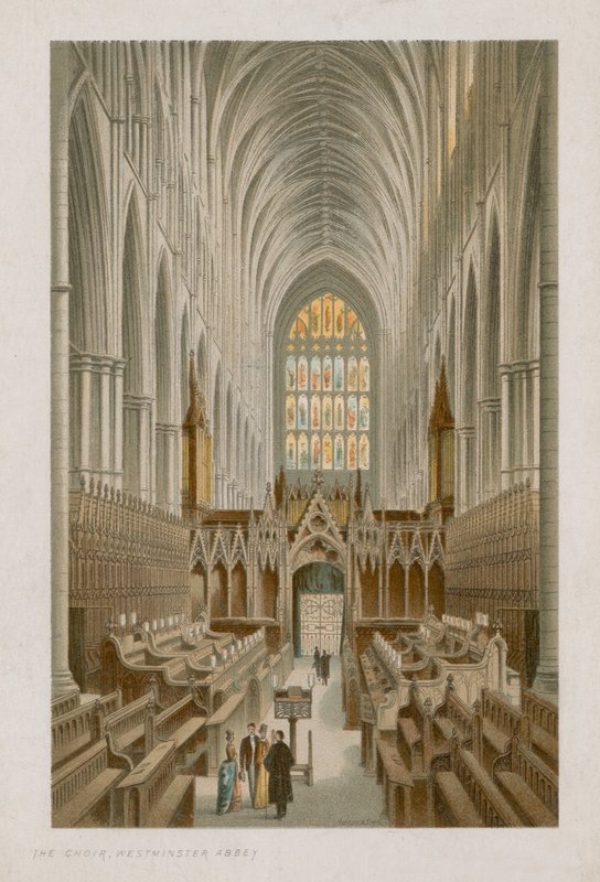 Interiér Choir of Westminster Abbey od English School