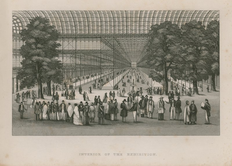 Interiér Velké výstavy, 1851 od English School