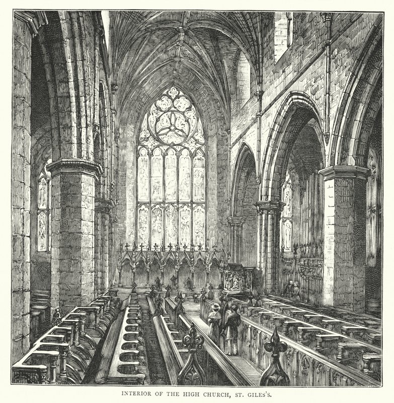 Interiér Vysokého kostela, St Giles