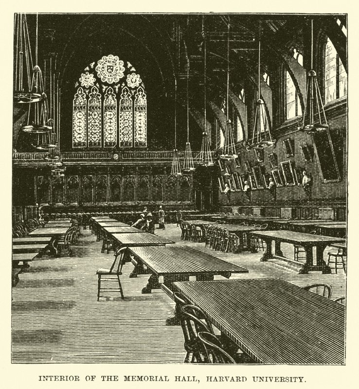 Interiér Memorial Hall, Harvard University od English School