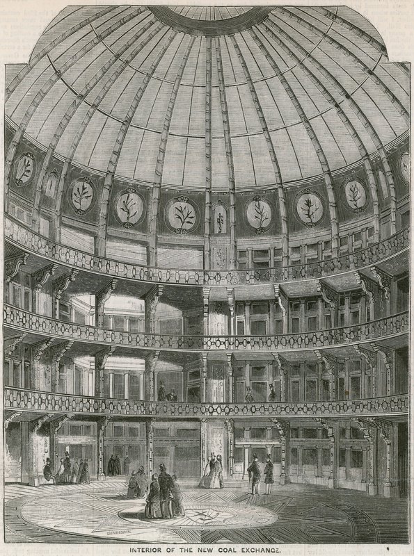 Interiér New Coal Exchange, Thames Street od English School