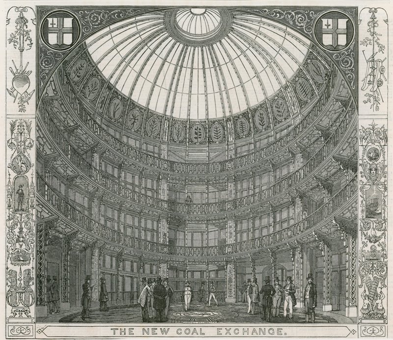 Interiér New Coal Exchange, Thames Street od English School