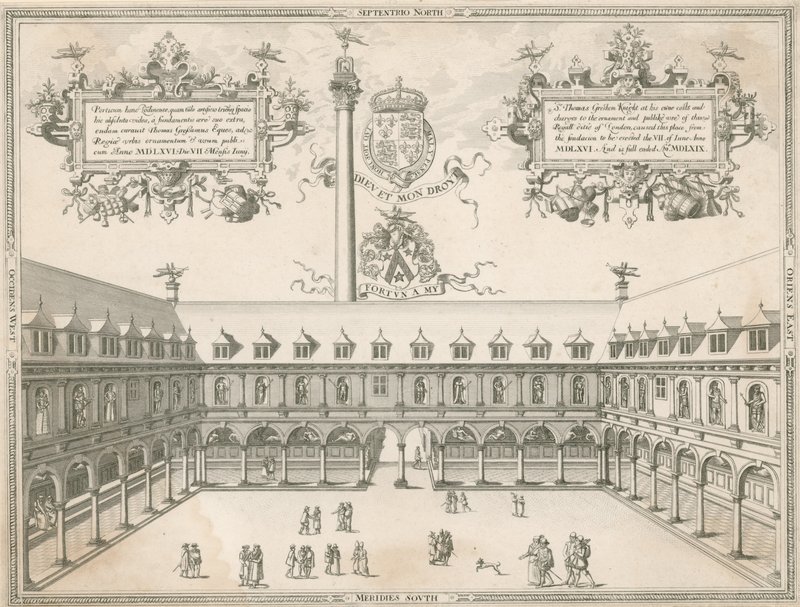 Interiér Royal Exchange, Londýn od English School