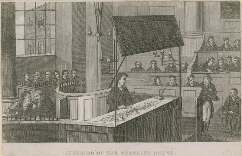 Interiér Sessions House, Old Bailey od English School