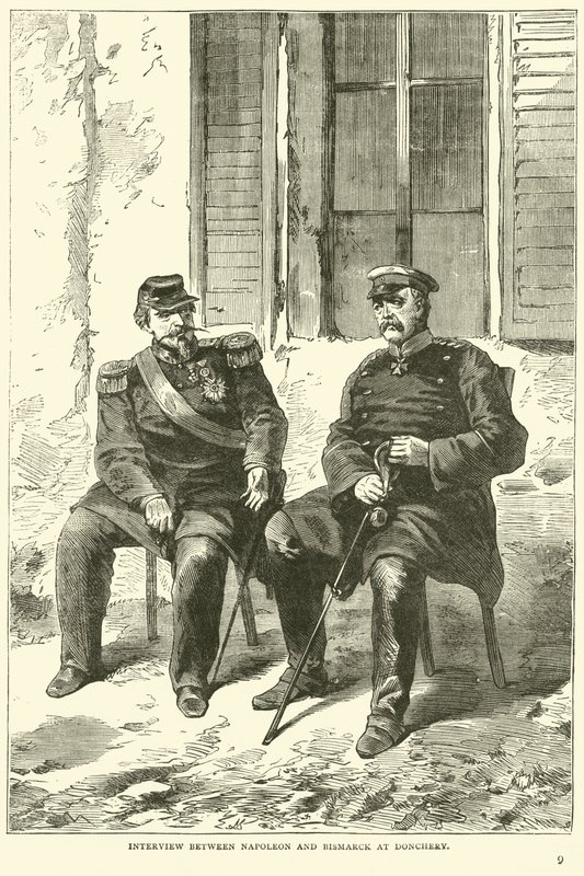 Rozhovor mezi Napoleonem a Bismarckem v Donchery, září 1870 od English School