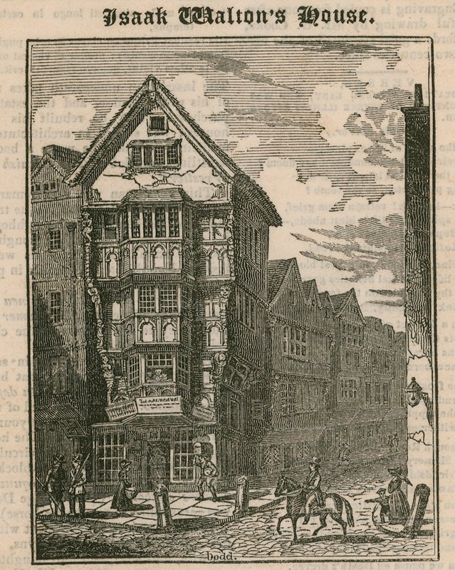 Isaak Waltons House, Fleet Street, Londýn od English School