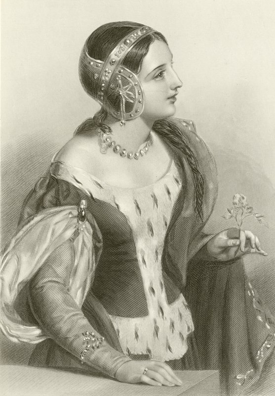Isabella Francouzská, královna krále Edwarda II od English School