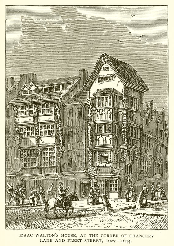 Dům Izaaca Waltonse, na rohu Chancery Lane a Fleet Street, 1627--1644 od English School