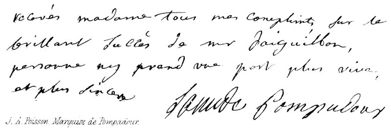 J A Poisson, markýza de Pompadour od English School