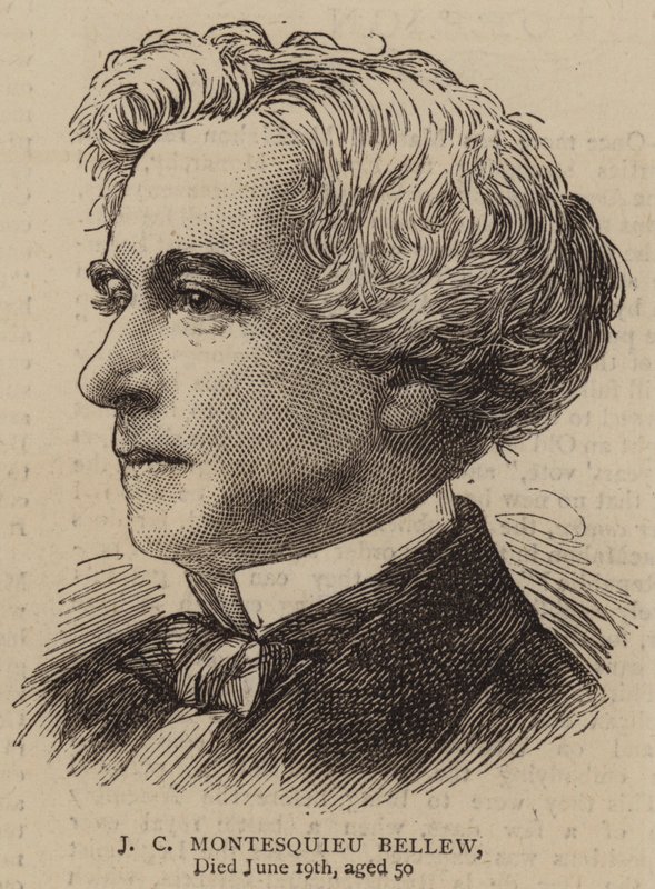 J. C. Montesquieu Bellew (rytina) od English School
