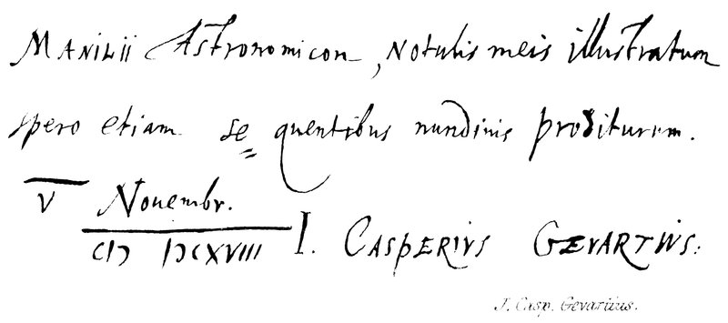 J Casp: Gevartius od English School