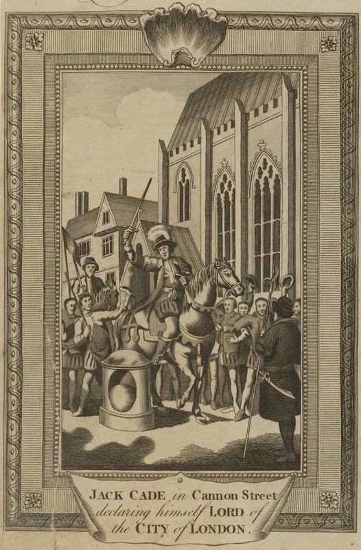 Jack Cade v Cannon Street se prohlásil za Lorda City of London od English School
