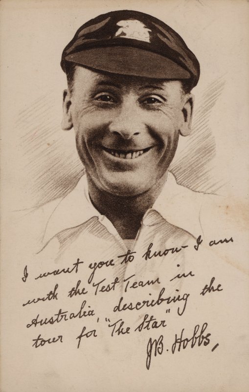 Jack Hobbs s kriketovým testovacím týmem v Austrálii od English School