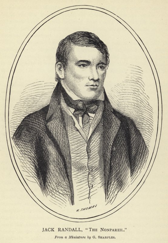 Jack Randall, The Nonpareil, From a Miniature od G Sharplese od English School