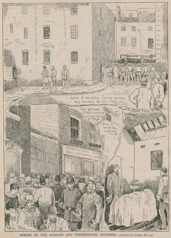 Jack Rozparovač: Scény vražd Aldgate a Whitechapel od English School