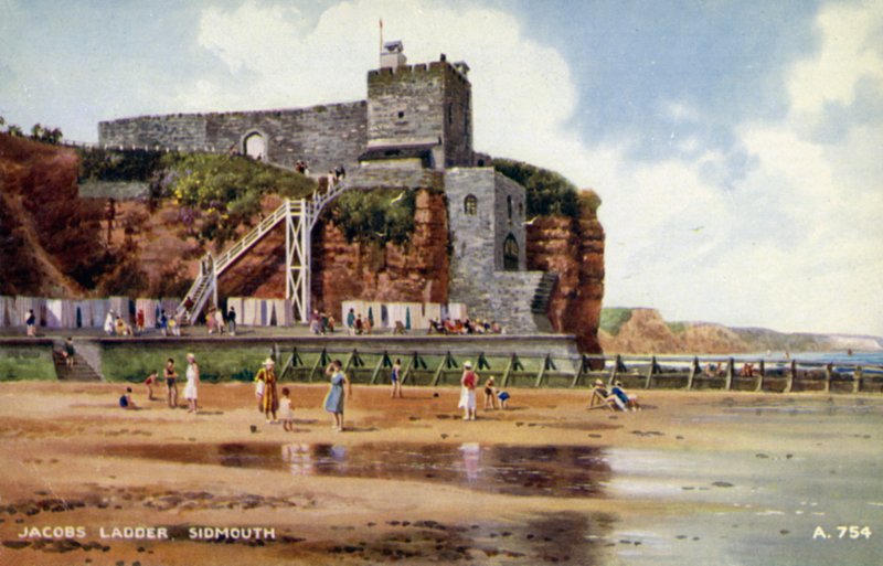 Jacobs Ladder, Sidmouth (barva lito) od English School