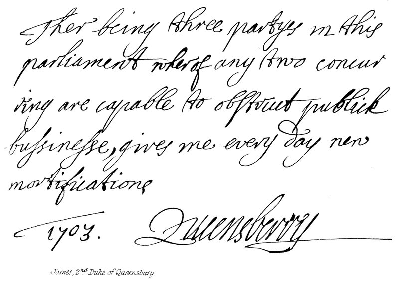 James, druhý vévoda z Queensbury od English School
